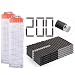 Produktbild LoKauf Clip Magazin, 2er 18-Darts Form Quick Reload Soft Bullet Cartridge Clip Magazin + 200er Darts Pfeile Zubehör Ersatz für Nerf N-Strike Elite