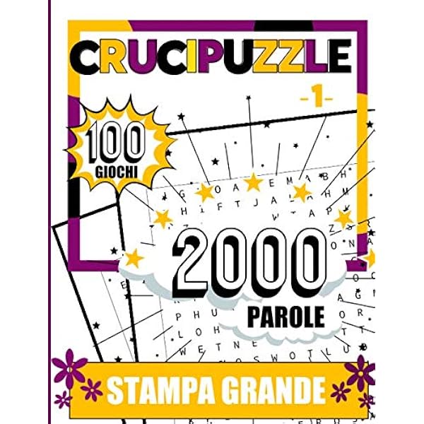 6 Libri Di Ricerca Parole In Caratteri Grandi – Oltre 6000 Parole Per Adulti E Anziani (19x26 Cm)