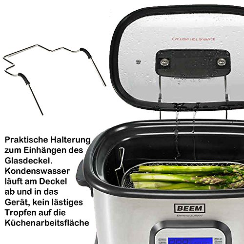 BEEM Gastrolon Sous-Vide plus 16in1 – professioneller Niedertemperaturgarer Vakuumgarer Vakuum Garer Multikocher Slow Cooker Schongarer – 7 Liter Behälter – 1500 Watt – inkl. 112-seitigem Kochbuch - 3