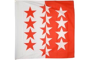 Digni Drapeau Suisse Canton Valais - 120 x 120 cm Sticker Gratuit