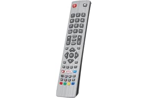 Gvirtue SHW/RMC/0115 SHWRMC0115 Remote Control for Sharp Aquos UHD 4K 3D HD Smart TV with Netflix Youtube NET+ Buttons LC-24DHG6001K LC-32HG5141K LC-40FG5242E LC-43FG5242E-No Setup Required