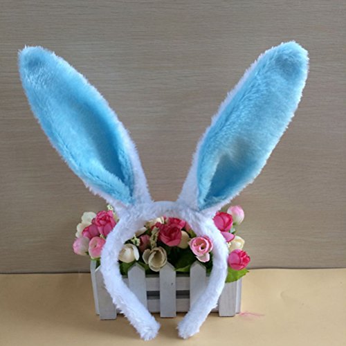 NUOLUX Plüsch Hase Ohren Haarbänder für Hochzeit Party Cosplay Kostüm, 6pcs - 5