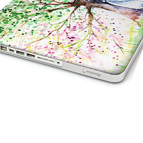 Case MacBook Pro 13 Hülle , iCasso Vier Jahreszeiten Baum Design Ultra Slim Dünn Kratzfeste matt rutschfest Hartschale Kunststoff Schutzhülle Snap case für MacBook Pro 13 Zoll (Modell: A1278) - 5