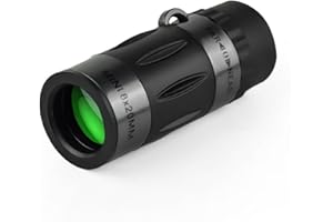 Changtai Monokulares Teleskop mit Handtasche und Reinigungstuch, 8x20 Monokular Fernrohr Erwachsene Wasserdicht Kompakt Monokular Teleskop für Vogelbeobachtung Reisen Jagd Konzert Sport Camping