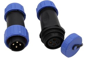 HANGTON CONNECT Hangton HE21 Connecteur de câble étanche à 4 broches pour aviation mâle et femelle à déconnexion rapide pour LED/marine/application d'éclairage (soudure)