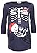 Happy Mama. Womans Maternity Tattoo Mom Baby Pirate Skeleton T-shirt Top. 574p (Graphite, UK 8/10)