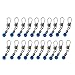 Produktbild InisIE 20Pcs Blau Angelschnur Wirbel Shank Clip-Verbindungsstück für Angeln Hook