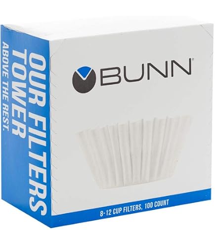 BUNN 12-Cup Commercial Coffee Filters – 1000 Count – White, Universal Fit