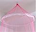 Mosquito Net Fly Mosquito Net for Single or Double Beds Pink