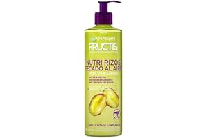 GARNIER Fructis - Nutri Rizos Secado al Aire Crema Sin Aclarado para Pelo Rizado u Ondulado - 400 ml