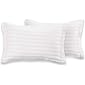 Cloth Fusion Cotton 210 TC Pillow Cover (White_18"x27")