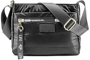 MODELISA - Bolso Bandolera Acolchada Estilo Casual Con Letras Para Mujer