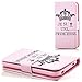 Produktbild Saxonia Tasche Samsung Galaxy S5 Mini Hülle Flip Case Schutzhülle Handytasche mit Kartenfach Motiv Princesse
