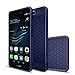 Produktbild Huawei P10 hülle, KuGi Huawei P10 hülle / Fall - Schlank bereift Stil weichen TPU hülle für Huawei P10 5.1 Zoll smartphone.(Blau)