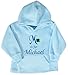 Personalised Hoody, Girls Hoody, Boys Hoody, Childrens Clothes, Baby Gifts, Boys Clothes, Girls Clothes (6-12 Months, Blue Shamrock)