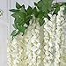 Produktbild Wetour Künstliche Wisteria Weinrebe, Seidenblume, Heimdekoration, Wisteria, Hängegirlande Blumen für Hochzeit, Party, Garten, Wanddekoration von Wetour, Kunststoff, White*6,