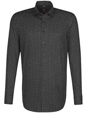 SEIDENSTICKER Herren Hemd Modern Langarm Bügelleicht Businesshemd Kent-Kragen Kombimanschette weitenverstellbar