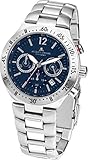 JACQUES LEMANS Herrenuhr Dover  Metallband massiv Edelstahl  Chronograph 1-1837H