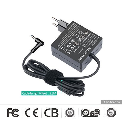 [TUV GS LISTED] HUIKEYUAN 90W Laptop Notebook Ladegerät Ladekabel für HP Pavilion 14 15 17 M4 HP Stream 11 13 14 HP Elitebook Folio 1040 G1 HP Spectre X360 13 15 709986-003 710413-001 710414-001 H6Y88AA H6Y89AA H6Y90AA PPP009C PPP012D-S PPP012L-E 721092-001 740015-001 741727-001; HP Envy 17 Pavilion 15-e029tx, HP Envy TouchSmart m7-j m7-j000 m7-j010dx m7-j020dx m7-j078ca m7-j120dx 17-j106tx; HP Chromebook 14-x030nr 14-x040nr 14-x010nr, Stecker 4,5*3,0mm - 3