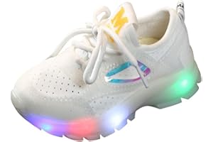 DAY8 CHAUSSURES DAY8 Basket Fille Montante Lacets Mode LED Lumineuse Automne Chaussure Garcon Bebe Premier Pas Hiver Basket Enfants Garçon Sport Running Mesh Sneakers Fille Antiderapantes Pas Cher