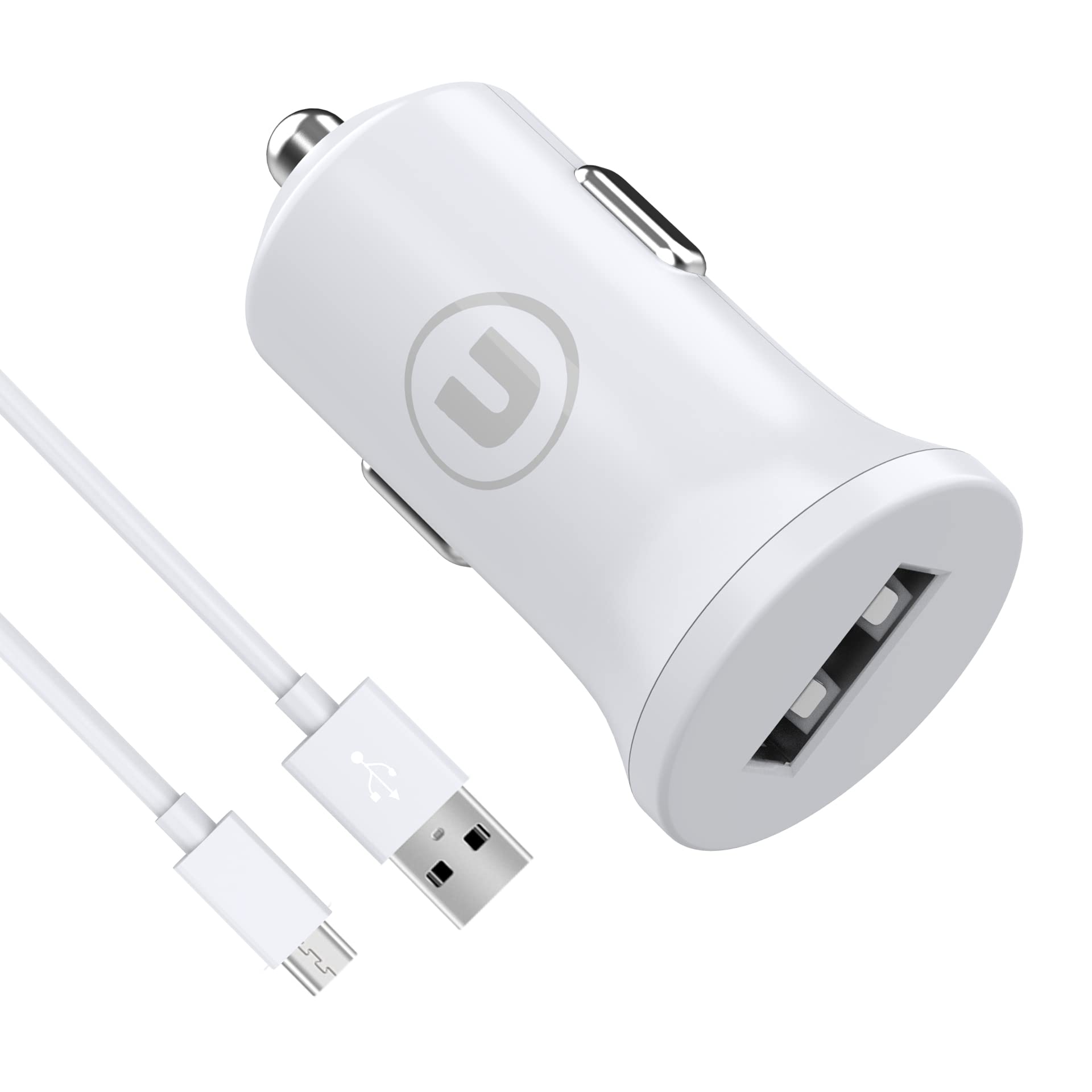 Bandridge U Series 2.4 Amp Fast car Charger with Micro USB Cable 1M