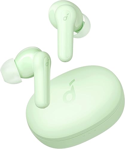 soundcore by Anker Life P2 Mini True Wireless Earbuds In-Ear Headphones, 10 mm Audio Driver, Intense Bass, EQ, Bluetooth 5.2, 32 Hours Battery, Charging with USB-C (Green) (Refurbished)