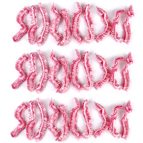 Disposable Shower Caps Spa Salon Hair Caps Pack of Approx.100Pcs (Pink)