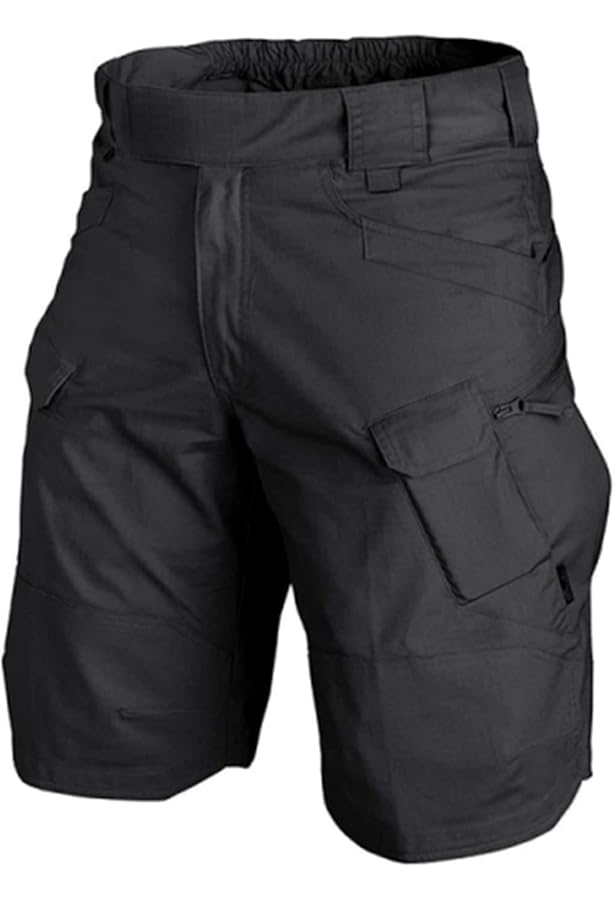 Short De Travail ACE Constructor Homme - Cargo Stretch Été - Noir Taille 56