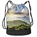 Produktbild GHNYK Rising Sun Clouds Over Forest Fitness Drawstring Bag Backpack Bundle Backpack