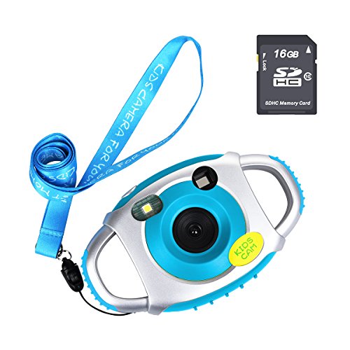 Tyhbelle Digital Kamera für Kinder Kinderkamera mit 16GB Memory Card 500 Millionen Pixel 1,45-Zoll-Farbbildschirm mit Akku (Blau +16GB Memory Card) Tyhbelle Digital Kamera für Kinder Kinderkamera mit 16GB Memory Card 500 Millionen Pixel 1,45-Zoll-Farbbildschirm mit Akku (Blau +16GB Memory Card)