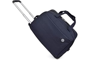 FEEIMOL Borsa da Viaggio a 2 Ruote, Borsa da Viaggio con Ruote per Vacanze e Sport (Nero)