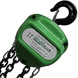 Sehr vielseitig einsetzbar TrutzHolm® Profi Kettenzug HSC 1t 1000kg/3m Flaschenzug Hebezug Seilzug