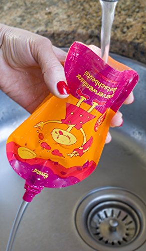 NEU divata MINI Quetschies 100ml (4er Pack), BPA-frei – wiederverwendbare Quetschbeutel zum selbst befüllen für Babys und kleine Kinder - 5