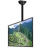 FLEXIMOUNTS CM2 Support de télévision pour Plafond Inclinable Réglable s'adapte à la Plupart des Moniteurs LCD à Écran Plasma LCD de 32 à 65 pouces/81-165cm, capacité de charge 60kg, VESA Max 600*400