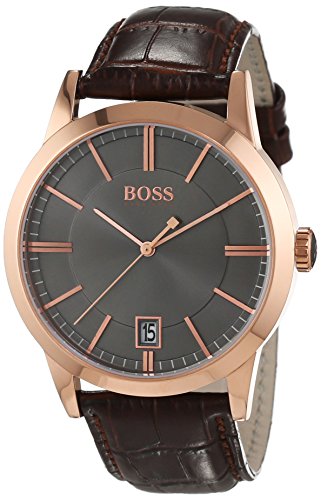 Hugo Boss Herren-Armbanduhr Analog Quarz Leder 1513131 Hugo Boss Herren-Armbanduhr Analog Quarz Leder 1513131