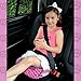 BubbleBum Portable Inflatable Cotton Candy Car Booster Seat - Chevron Pink
