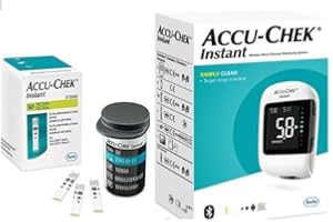 Accu-Chek Instant Monitoring System MMOL/L + Accu Chek Instant Test Strips 50 Pack | Blood Glucose Meter Diabetes | Value Bundle | Bundle by Arrowedge
