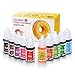 Produktbild Lebensmittelfarben Set Flüssige Lebensmittelfarbe Hochkonzentriert Zuckerfrei Lebensmittel Farben 10x10ml Lebensmittelfarben Flüssig Set für Kuchen Getränken Backen und Toppings