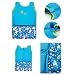 Highdas Kids Swimming Float Suit Swim Aid Wear Neopren Suit One-piece Quick-drying Boys Swim Trainer, Blue 3-4 years