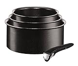 tefal topfset intuition 7-teilig Ausgestattet mit dem abnehmbaren Griff Ingenio 5 aus Thermokunststoff. Backofengeeignet bis 250°C (ohne Griff)