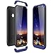 Produktbild Huawei P20 Lite Hülle, CE-Link Hardcase 3 in 1 Handyhülle Ultra Dünn Hartschale 360 Grad Full Body Schutz 3 Teilig Styliche Handytasche Backcover Schutzhülle Anti-Kratzer Elegant Stoßfest Hart PC Skin Rückdeckel Glatte Bumper - Blau + Schwarz
