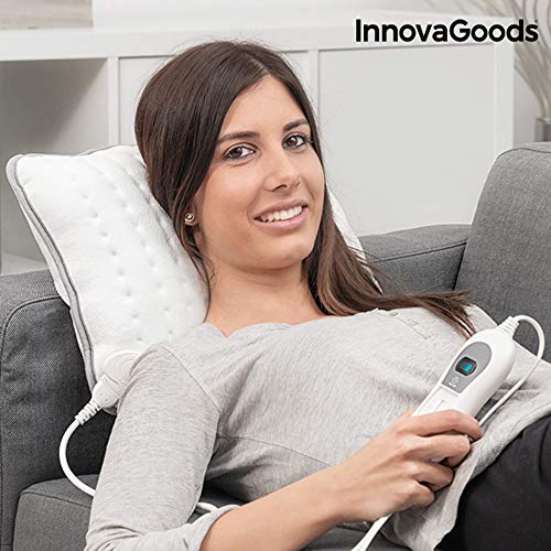 Cuscino elettrico con Funzione di Autospegnimento e temperatura regolabile Cuscinetto termico scaldino riscaldante in morbido pile rimedio dolori cervicali e lombari con 3 Lavabile 0567