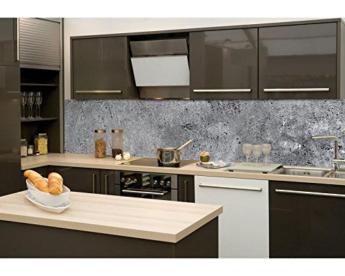Küchenrückwand Folie selbstklebend - Beton 260 x 60 cm
