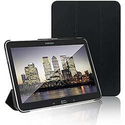 JETech Funda para Samsung Galaxy Tab 4, Carcasa con Soporte Función, Auto-Sueño / Estela, Negro, 10.1"