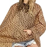 erdbeerloft - Unisex Damen Herren Giraffen Kostüm Regenponcho, One Size, Braun - 