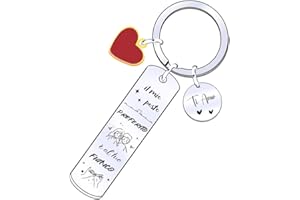 FGHJK Regalo San Valentino San Valentino per Lei Regalo San Valentino per Lui Portachiavi Personalizzato Regalo Fidanzato Fidanzata Regalo Coppia Portachiavi Coppia Idee Regalo Coppia