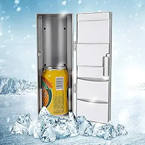 Mini USB Fridge, Compact Portable Freezer Freezer cans Drink Beer Beer Cooler Travel Heater Office car Suitable for All PCs