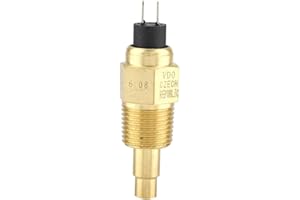 VIKYE Sensor de Temperatura del Agua, 1 pieza Alta Confiabilidad 1/2 NPT VDO Sensor de Temperatura de Agua para Rango de Medición de Agua y Aceite (38 ℃ - 120 ℃)
