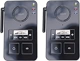 funk sprechanlage test bis zu 2000m Reichweite m-e modern-electronics Funk-SPRECHANLAGE FS 2.1 SCHWARZ