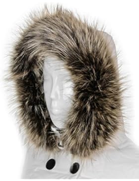 Futrzane Kapuzen Fellkragen für Kapuze Pelz Schal Fellstreifen